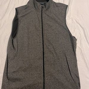 Perry Ellis fall gray vest.